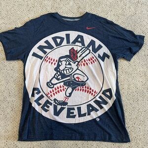 Men’s Nike regular fit T shirt. Cleveland Indians. Vintage. XL